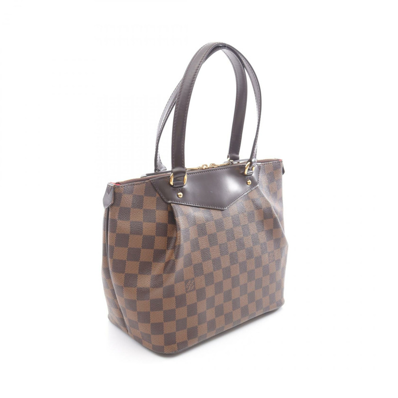 LOUIS VUITTON Westminster 小號手提包 N41102 Damier 皮革 Ebene 二手 LV-1