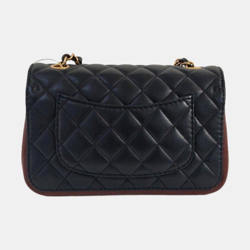 CHANEL CLASSIC FLAP小號黑色牛皮菱格紋絎縫單肩包斜挎包 金色五金 30開-4