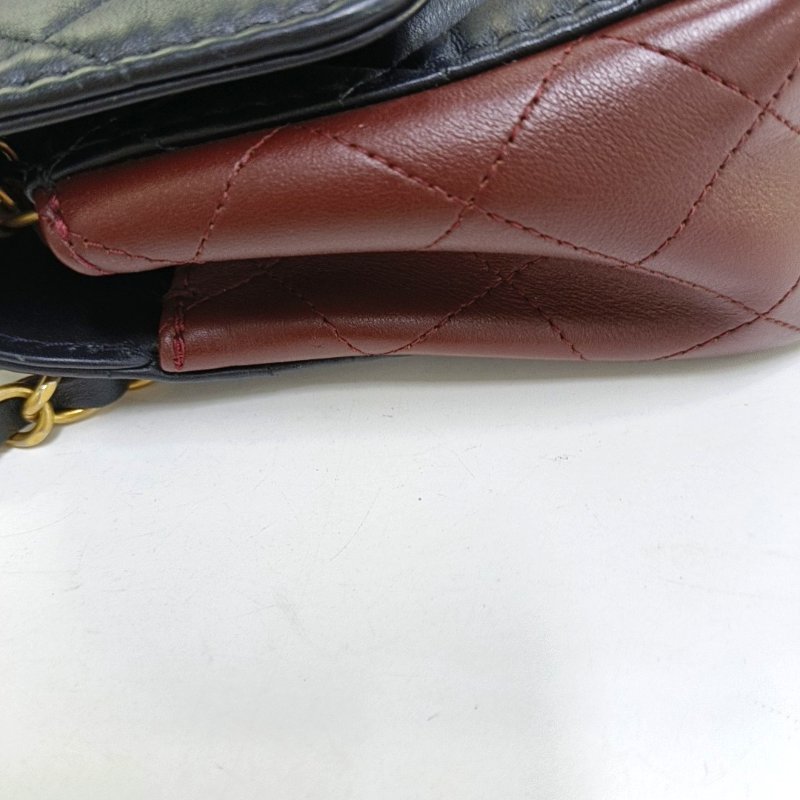 CHANEL CLASSIC FLAP小號黑色牛皮菱格紋絎縫單肩包斜挎包 金色五金 30開-12