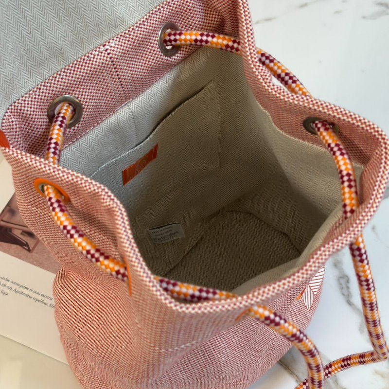 HERMES Les Cabanes後背包 - 橘-3