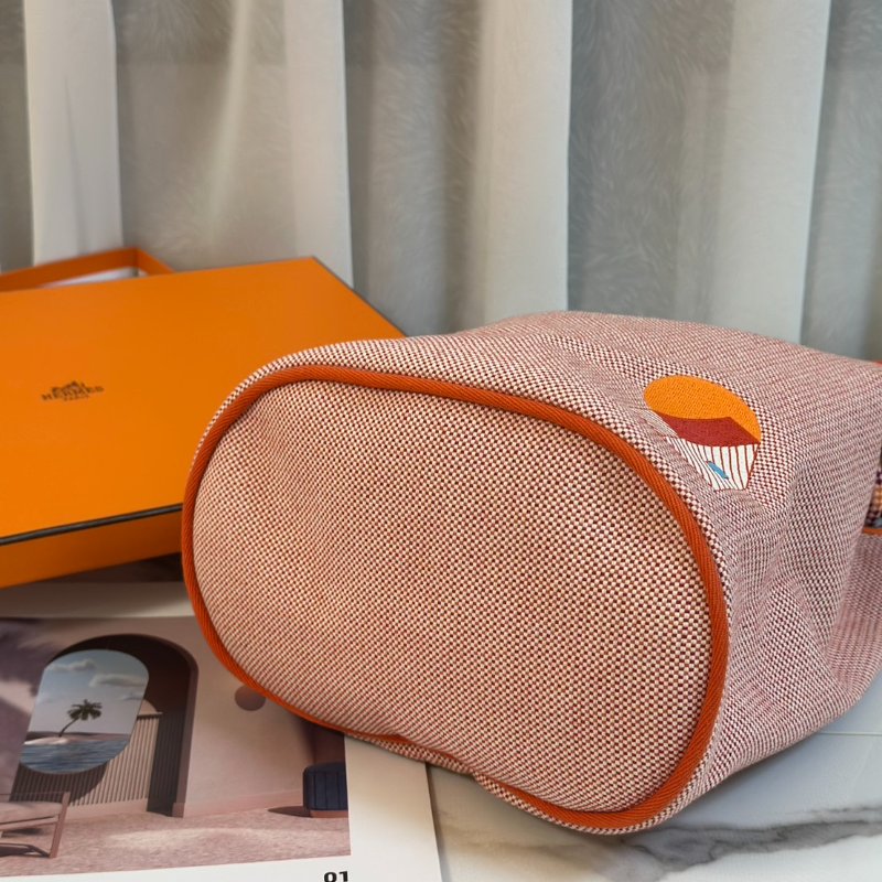 HERMES Les Cabanes後背包 - 橘-4