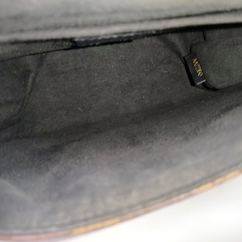 LOUIS VUITTON LOCKY BB棕色塗層帆布老花鎖頭包單肩包手提包斜挎包 金色五金 可拆卸肩帶-13