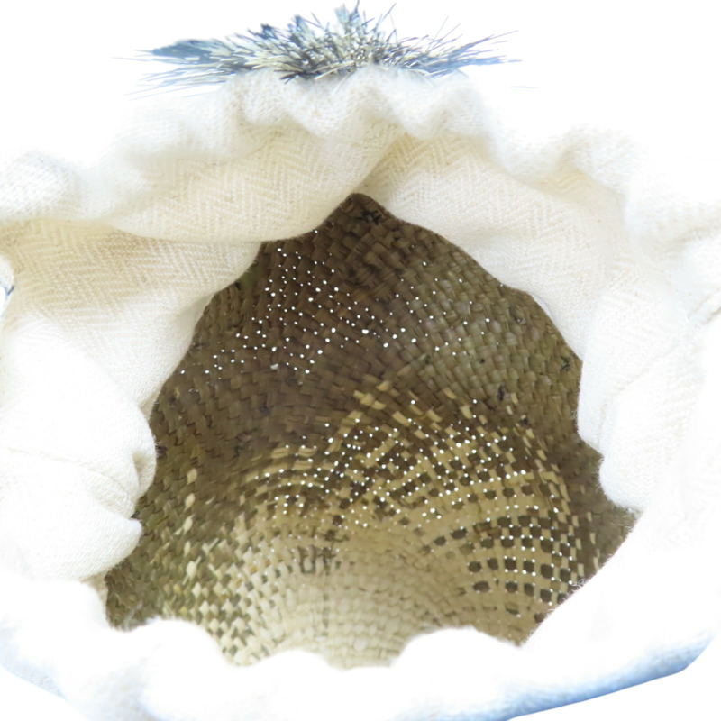 Paula's Ibiza 綠色 拉菲草編織 牛皮 Bird Iraca 肩背包【LOEWE 羅威】-4