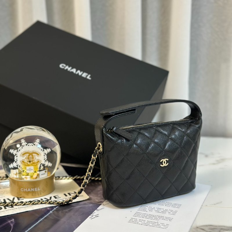 CHANEL Hobo飯盒包 - 黑金-2