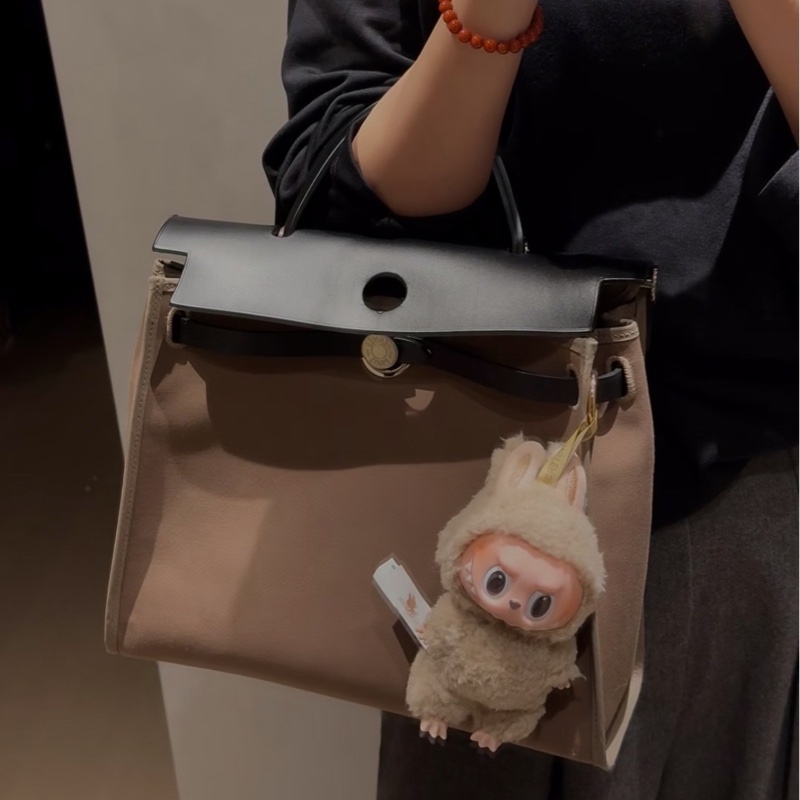 ✨Hermes Herbag31 大象灰靛藍色銀扣 98新以上🆕-0