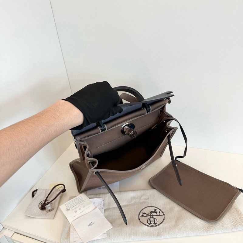 ✨Hermes Herbag31 大象灰靛藍色銀扣 98新以上🆕-8