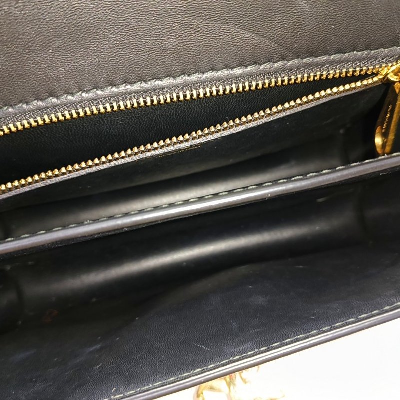 BURBERRY TB 小號棕色塗層帆布TB單肩包 金色五金 可拆卸肩帶-6