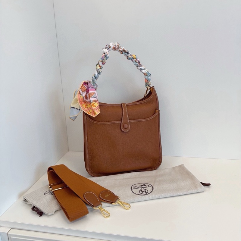 【99新🆕】Hermes 金棕色金扣Evelyne 29依芙琳 B刻 單肩包-2