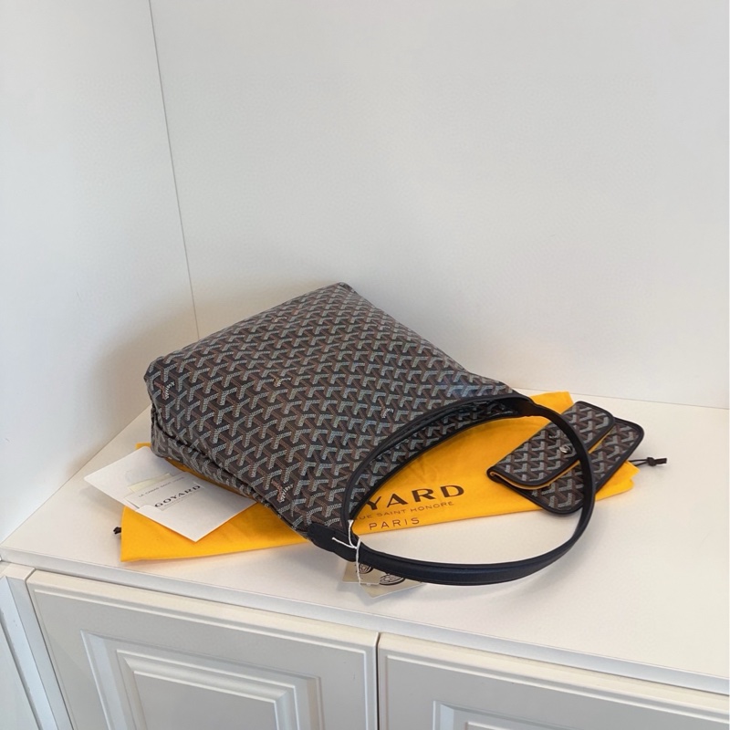 【99新閒置🆕】Goyard Boheme Hobo黑色老花子母購物袋 單肩包-3