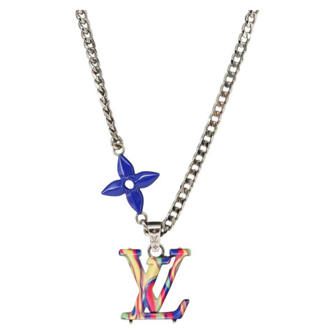 路易威登 Collier LV Psychedelic 項鍊 銀色 MP3353 LV Auth 157285M