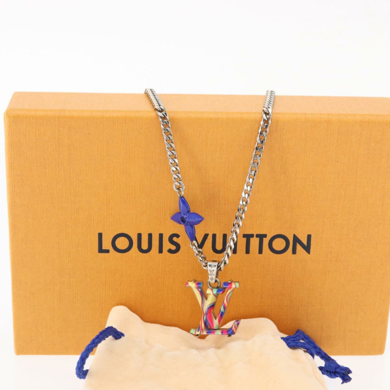 【日本直送】路易威登 Collier LV Psychedelic 項鍊 銀色 MP3353 LV Auth 157285M-11