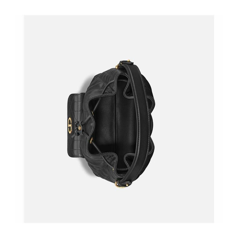 DIOR Karo 小號水桶包 黑色 M3372UNOZ_M900-2