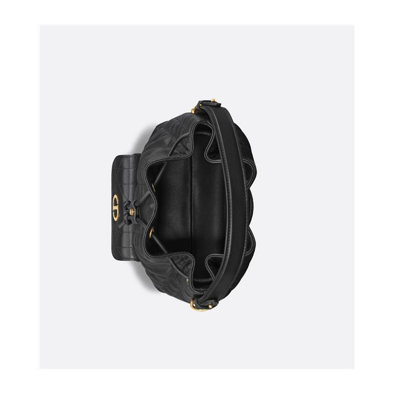 DIOR Karo 小號水桶包 黑色 M3372UNOZ_M900-9