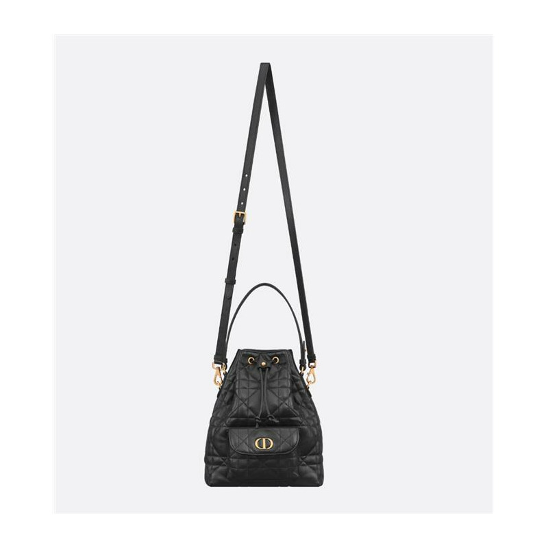 DIOR Karo 小號水桶包 黑色 M3372UNOZ_M900-11
