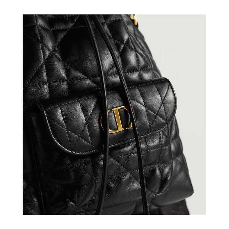 DIOR Karo 小號水桶包 黑色 M3372UNOZ_M900-12