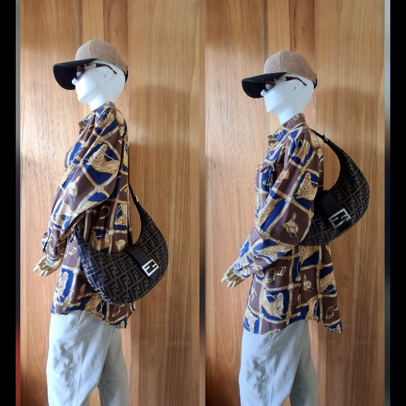 FENDI vintage 新月包「牛角包」彎月包-12