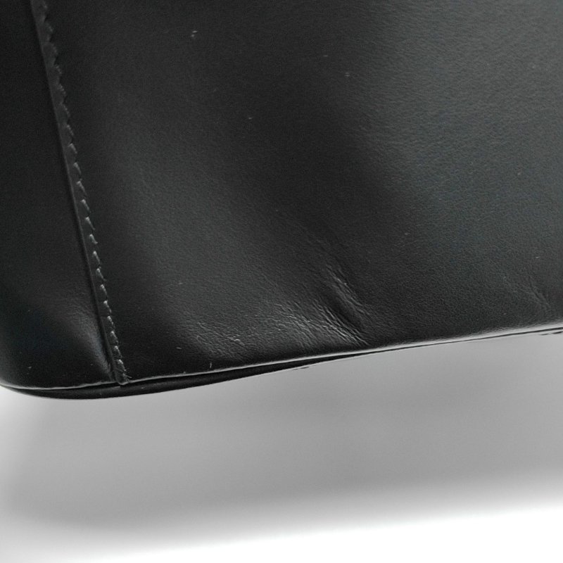 GUCCI GG Marmont 中號 黑色牛皮絎縫波浪紋單肩包斜挎包手提包 金色五金 可拆卸肩帶 9.8新-9