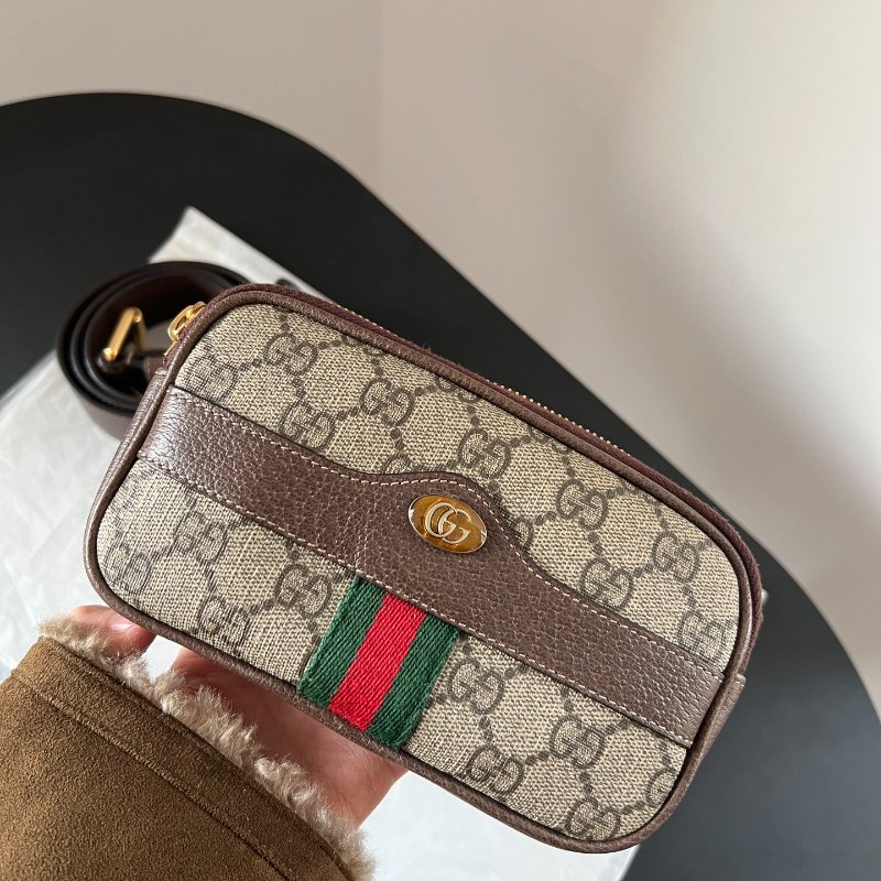 (🌷國外現貨)🏷Gucci 古馳．Ophidia 老花腰包/胸包-1