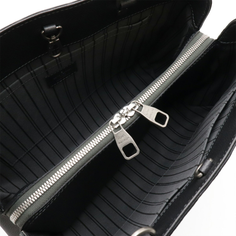 路易威登 Monogram Empreinte Montaigne MM 手提包/肩背包，黑色 (M50665)-6