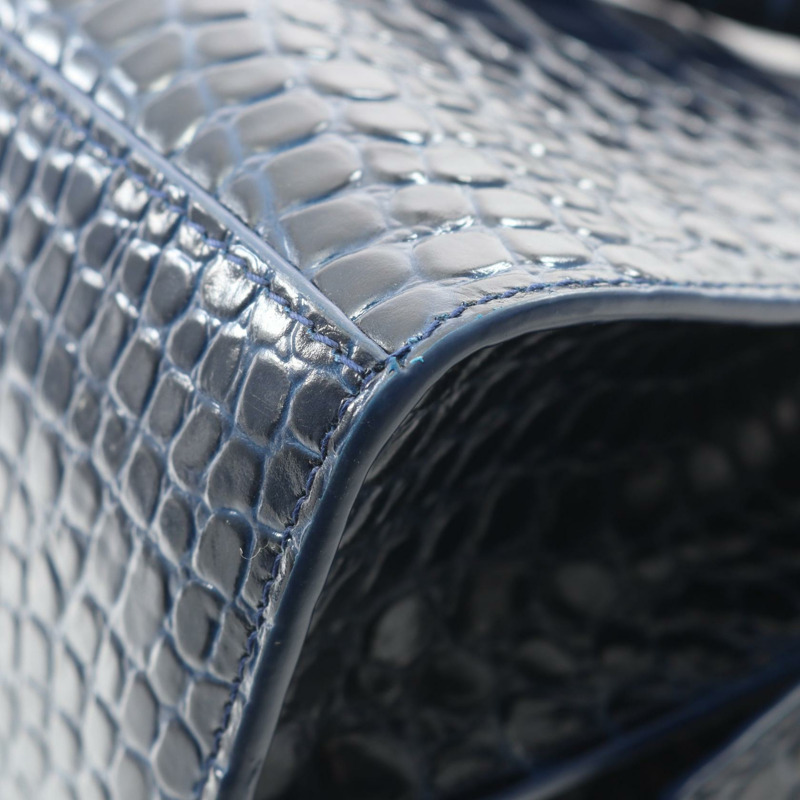 BALENCIAGA Neo Classic City 小單肩手提包 638521 皮革 藍色 二手-4