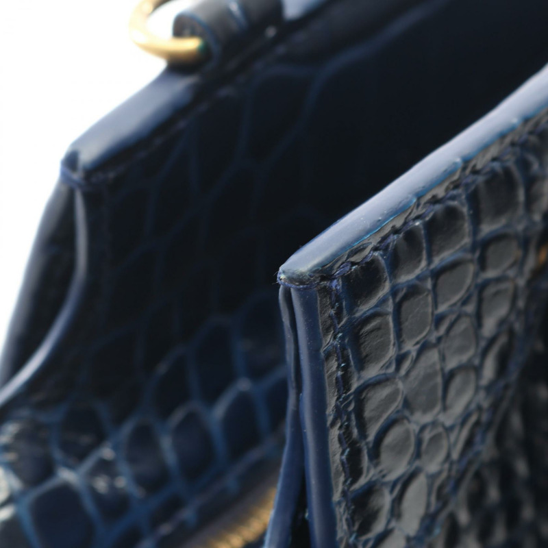 BALENCIAGA Neo Classic City 小單肩手提包 638521 皮革 藍色 二手-5