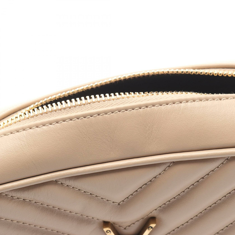 SAINT LAURENT PARIS LOU Monogram 相機肩包 761554 皮革 米色 二手-7