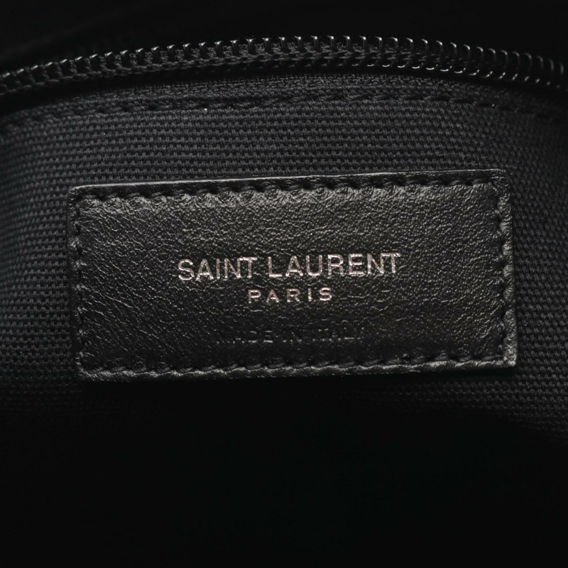 SAINT LAURENT PARIS 相機包 單肩斜背包 644276 皮革 黑色 二手-3