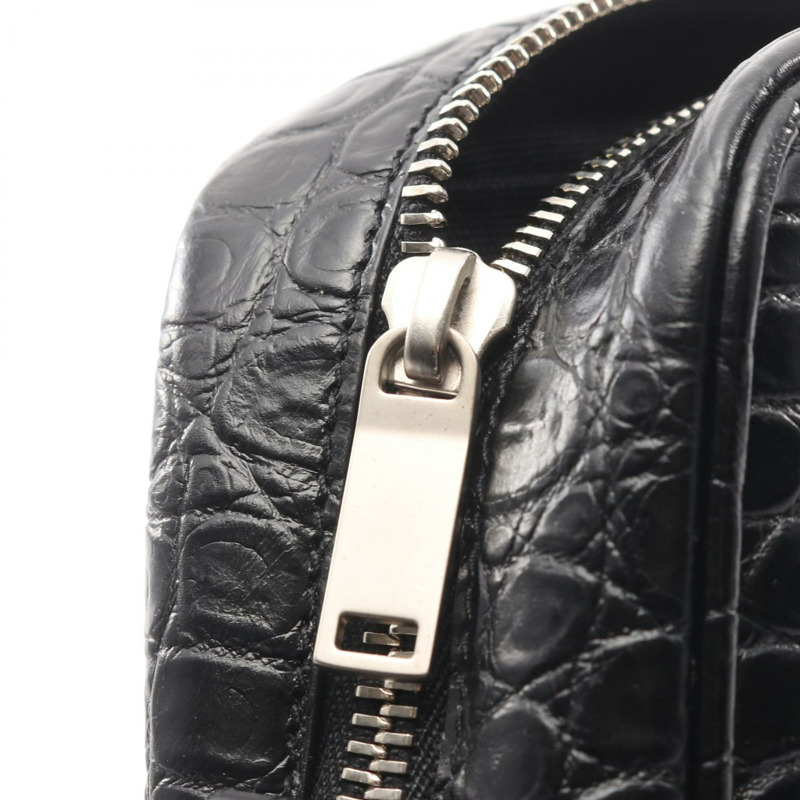 SAINT LAURENT PARIS 相機包 單肩斜背包 644276 皮革 黑色 二手-6