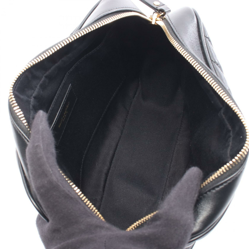 SAINT LAURENT PARIS LOU Monogram 肩背包 574494 黑色皮革 二手 女士-2