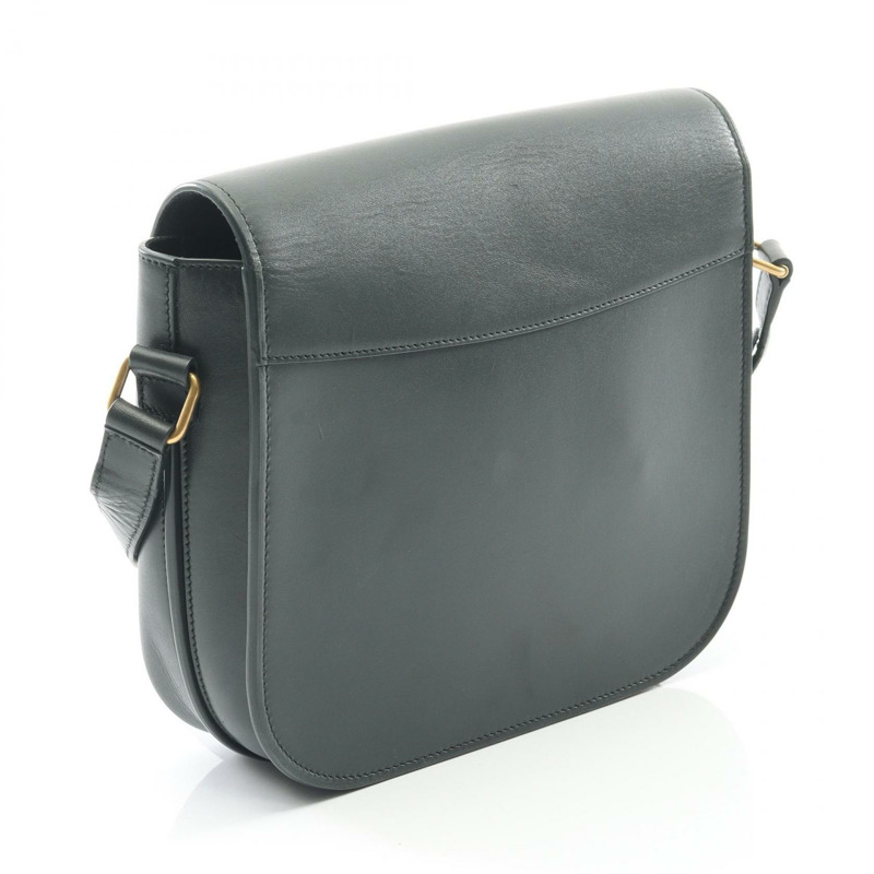 SAINT LAURENT PARIS Betty 斜背包單肩包 532985 皮革 綠色 二手 女士-1