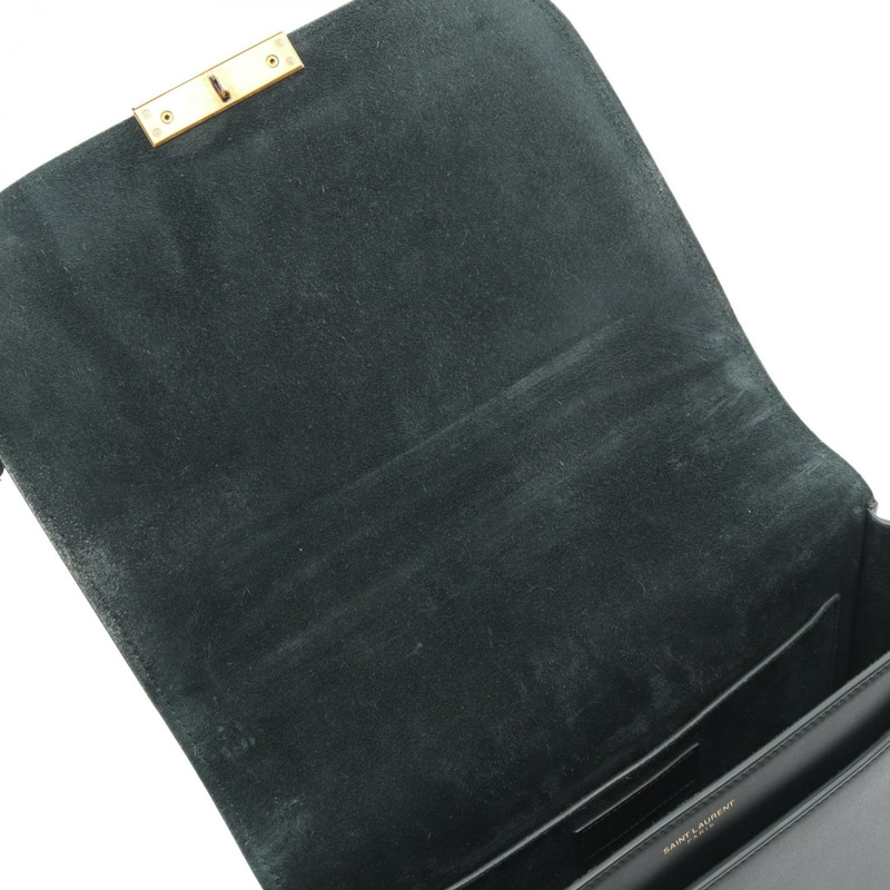 SAINT LAURENT PARIS Betty 斜背包單肩包 532985 皮革 綠色 二手 女士-4