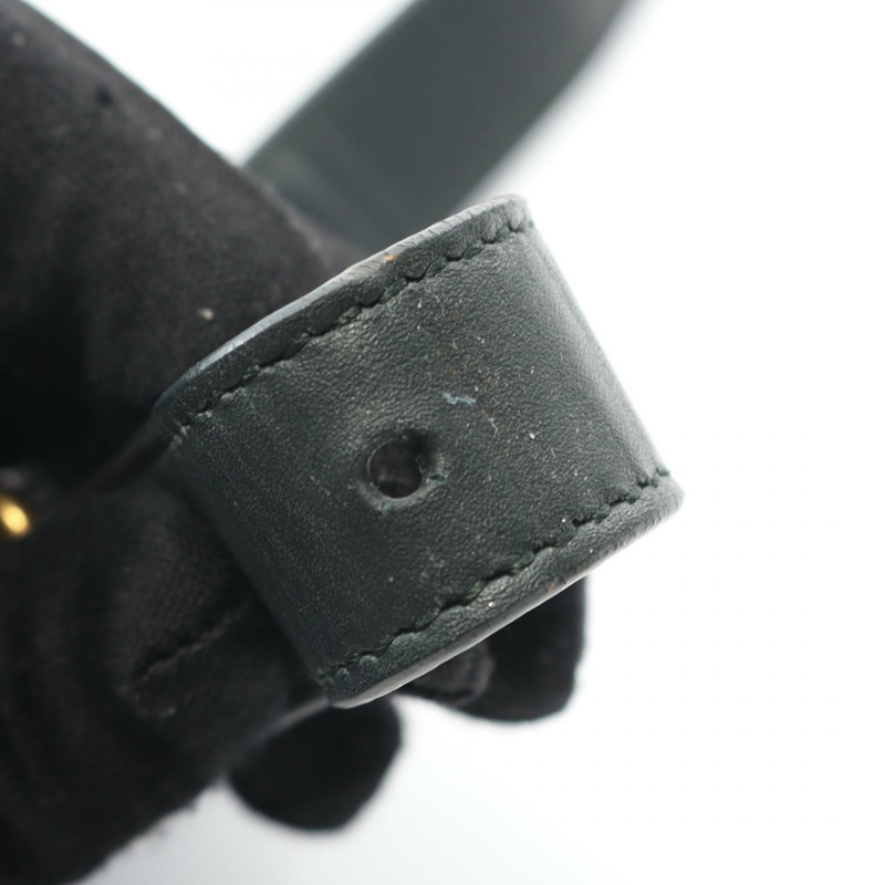 SAINT LAURENT PARIS Betty 斜背包單肩包 532985 皮革 綠色 二手 女士-9