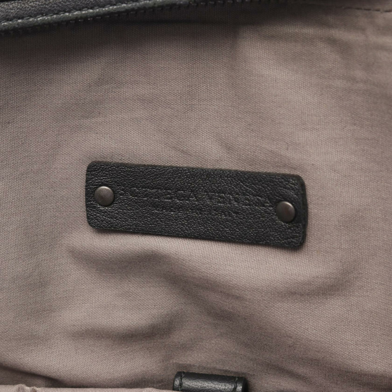 BOTTEGA VENETA Intrecciato 編織雙肩包，黑色真皮，男士二手-3