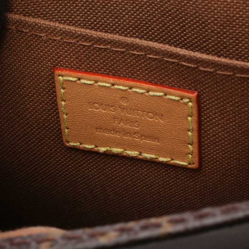 路易威登 Petit Sac Plat 單肩手提包 M69442 Monogram 帆布 棕色 二手-3