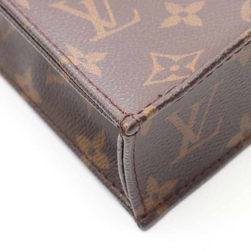 路易威登 Petit Sac Plat 單肩手提包 M69442 Monogram 帆布 棕色 二手-4