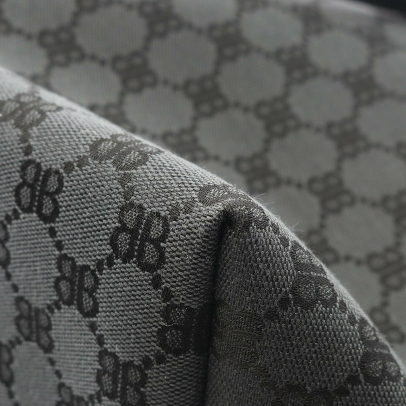 BALENCIAGA x GUCCI 大號托特包 680127 帆布皮革 黑色 紅色 二手 男士-6