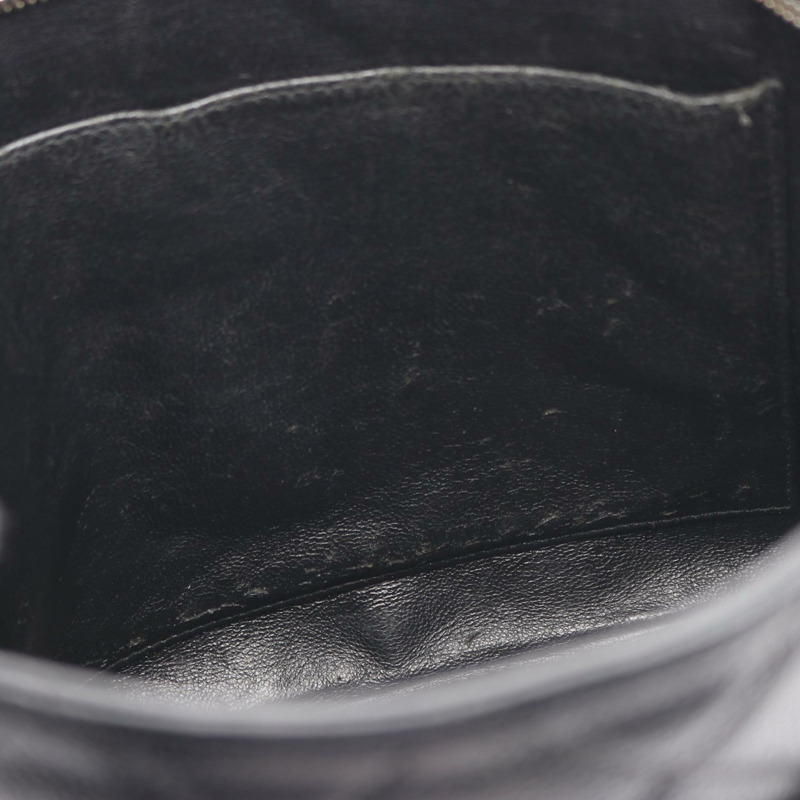 香奈兒 (CHANEL) Medallion 手提包 A01804 黑色粒面小牛皮 二手 女士 SHW CC-5