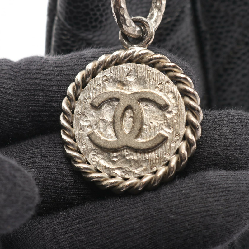 香奈兒 (CHANEL) Medallion 手提包 A01804 黑色粒面小牛皮 二手 女士 SHW CC-8