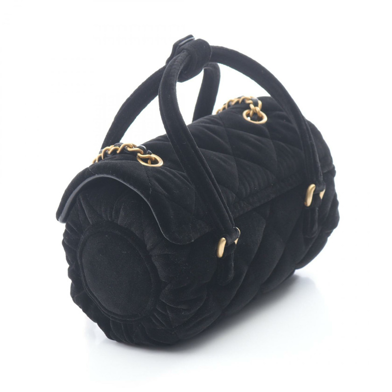 香奈兒鏈肩斜背包 黑色 二手 女士 GHW CC Coco-1