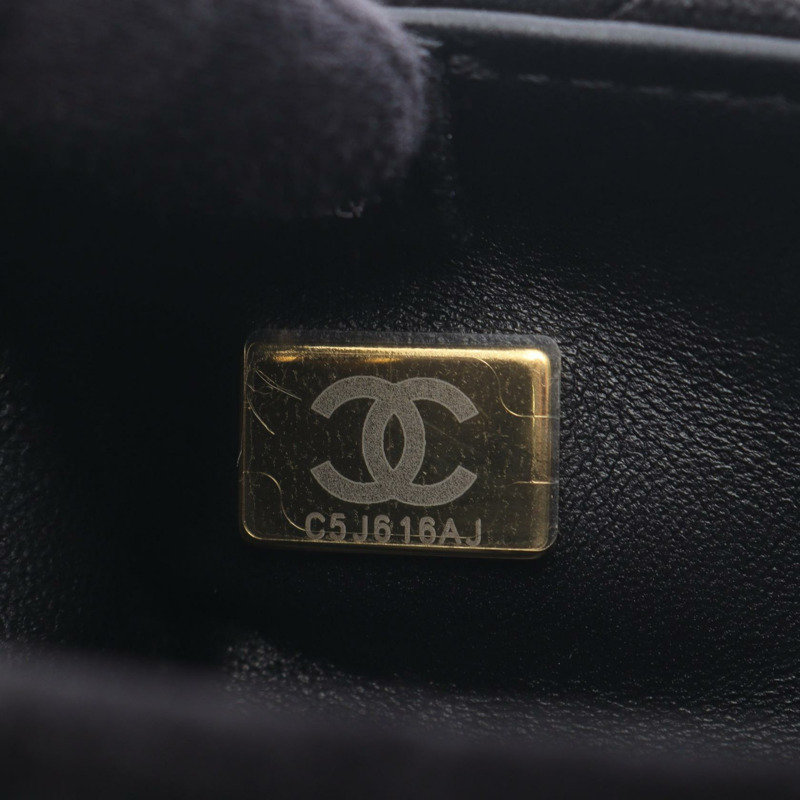 香奈兒鏈肩斜背包 黑色 二手 女士 GHW CC Coco-4