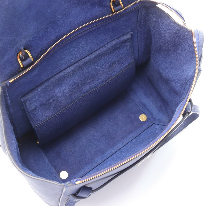 CELINE BELT BAG MINI 腰包/肩包/手提包 176103 皮革 藍色 二手 女士-2