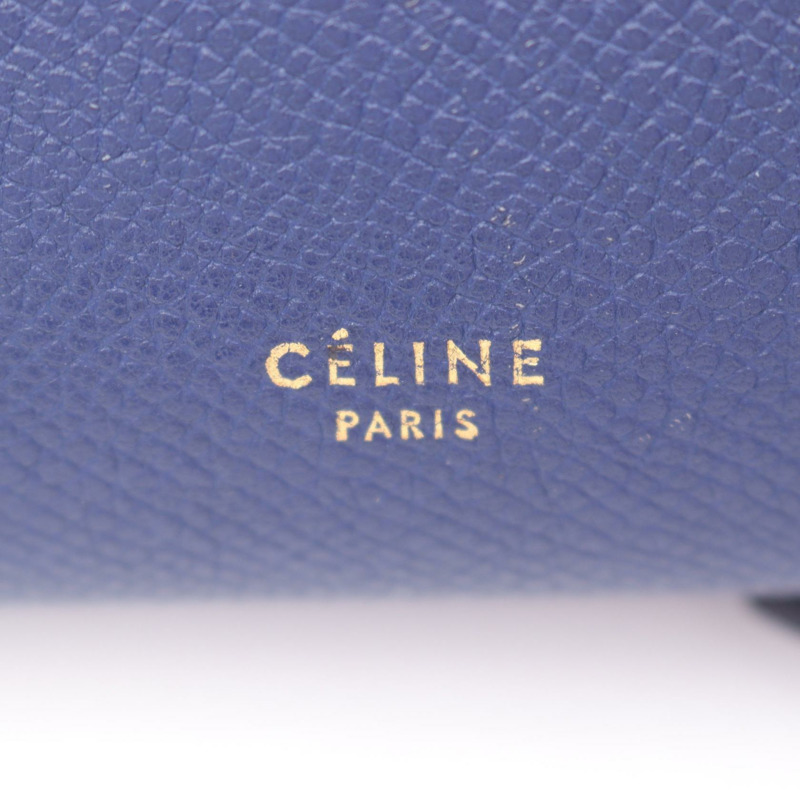 CELINE BELT BAG MINI 腰包/肩包/手提包 176103 皮革 藍色 二手 女士-3