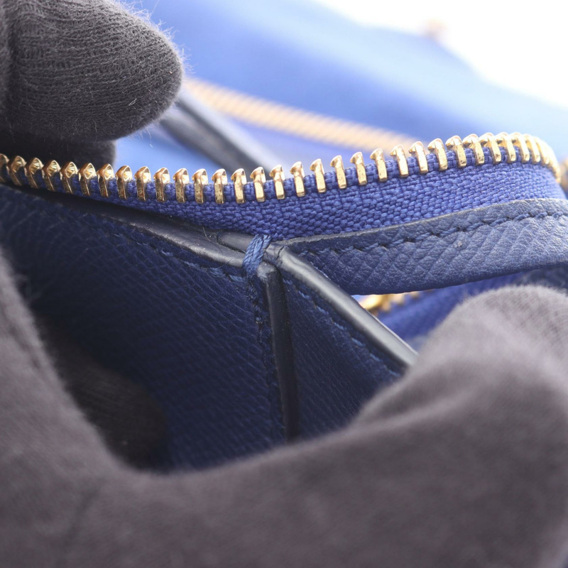 CELINE BELT BAG MINI 腰包/肩包/手提包 176103 皮革 藍色 二手 女士-10