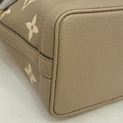 LV 斑鳩灰牛皮壓紋 NANO水桶包-5