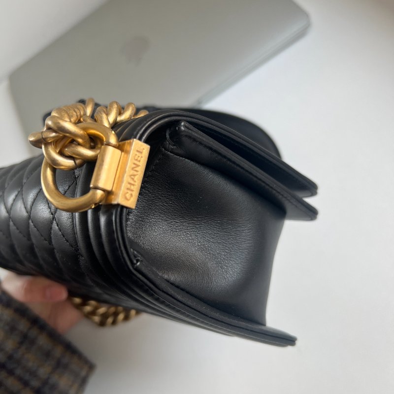 (🌷國外現貨)🏷Chanel 香奈兒.leboy 小號 芯片款-6