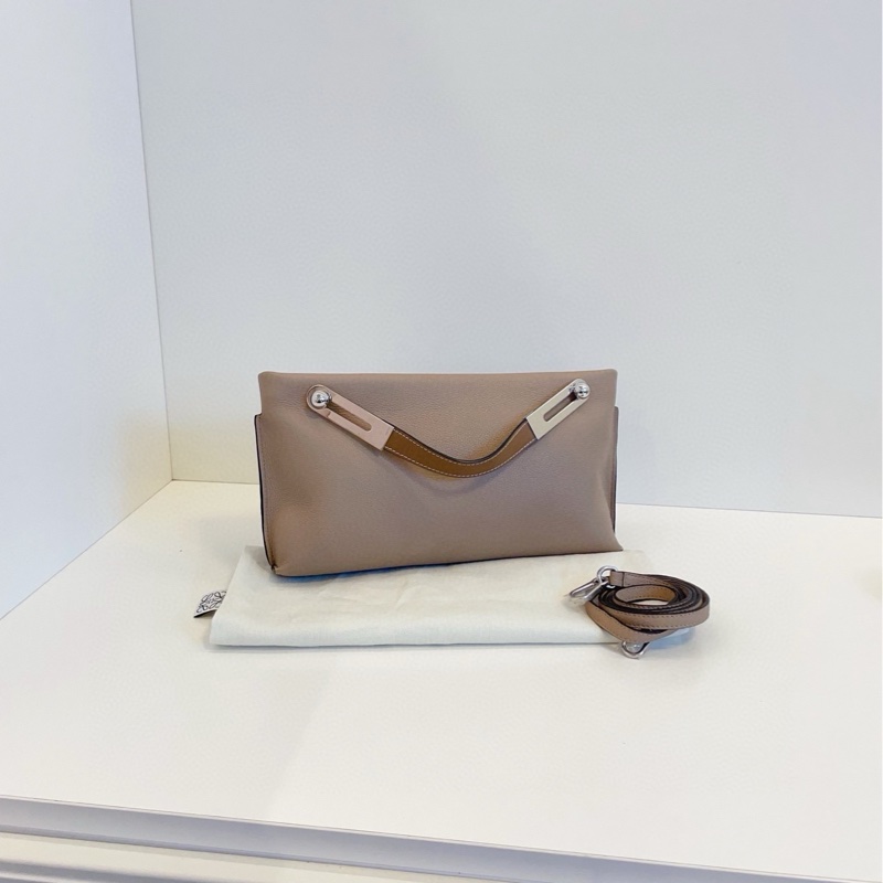 【98新🆕】Loewe  missy bag 大象灰牛皮 小號 手提斜挎包-0