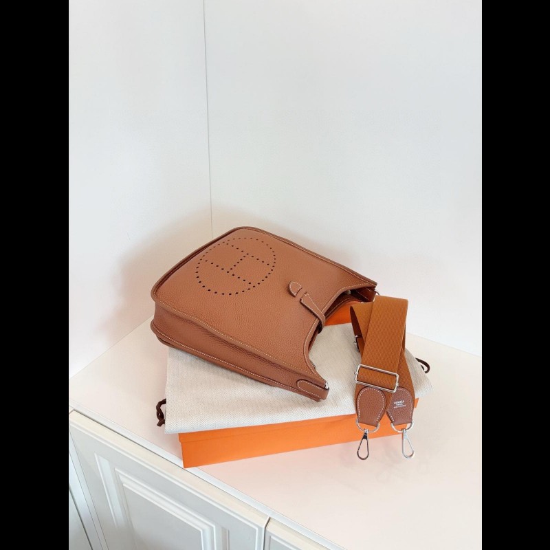 Hermes evelyne29 伊芙琳 金棕銀扣-2