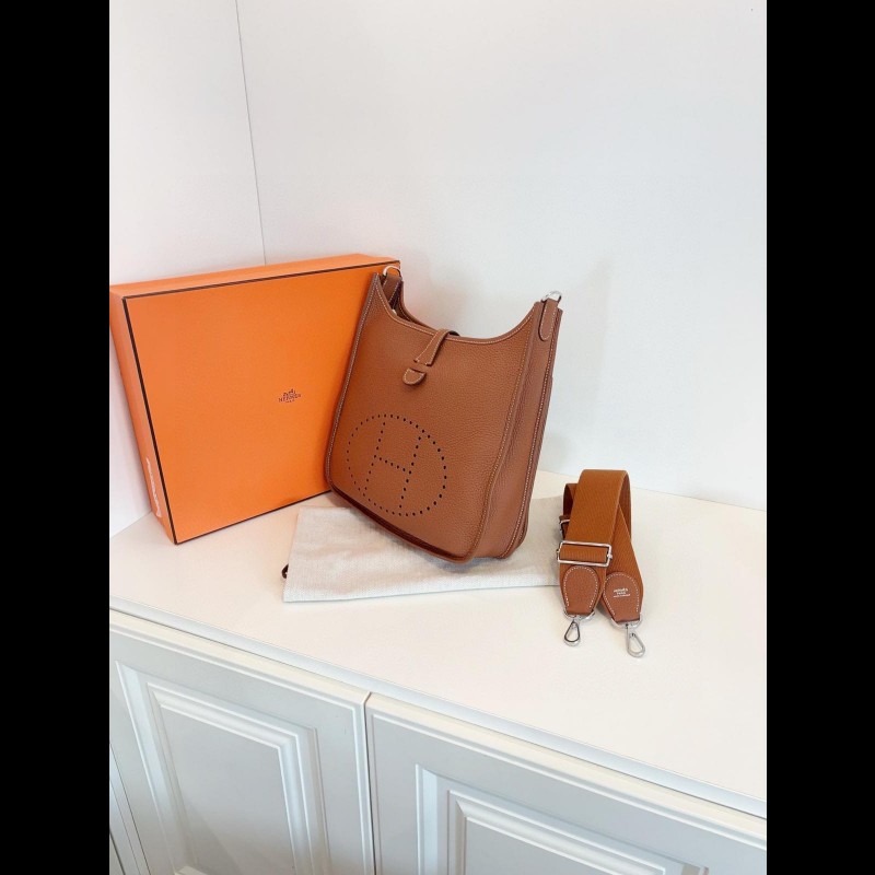 Hermes evelyne29 伊芙琳 金棕銀扣-3