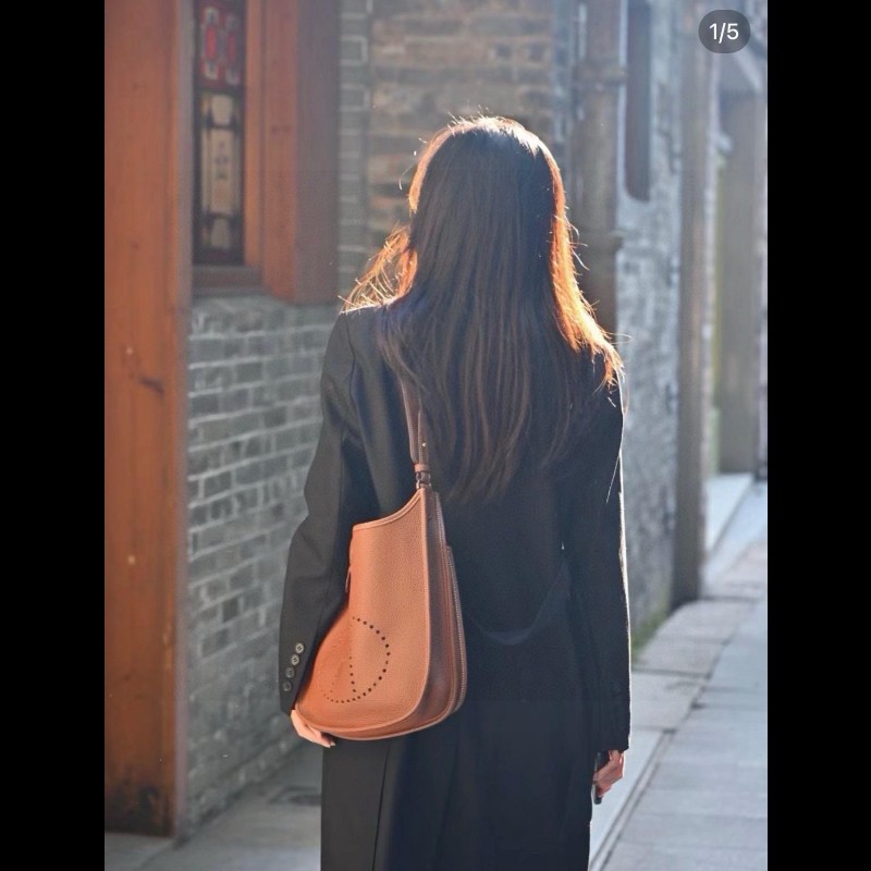 Hermes evelyne29 伊芙琳 金棕銀扣-6