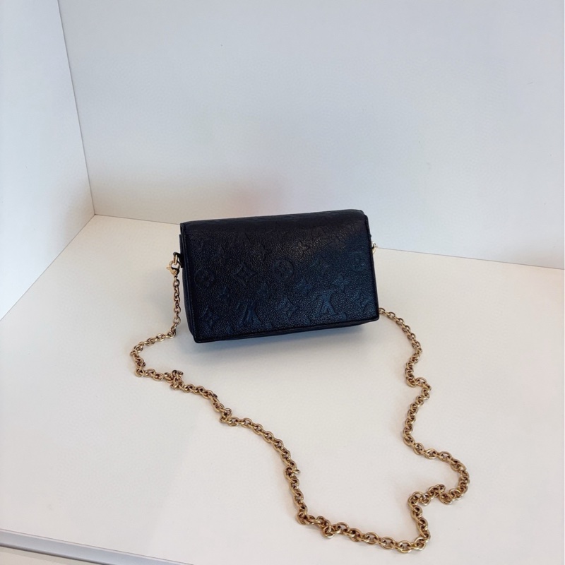 【98新🆕 】LV  Vavin Woc 黑金 壓紋鏈條包 斜挎包-1